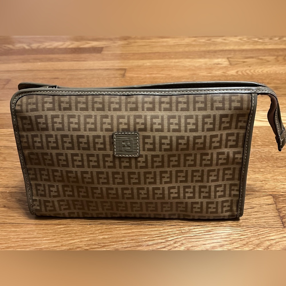 This Vintage Fendi Clutch/Pouch/Cosmetic Bag